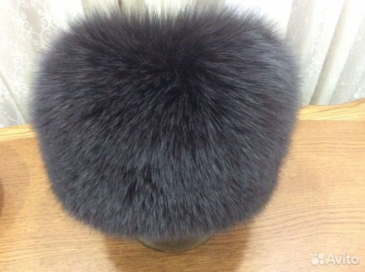 Шапка натуральный мех Песец