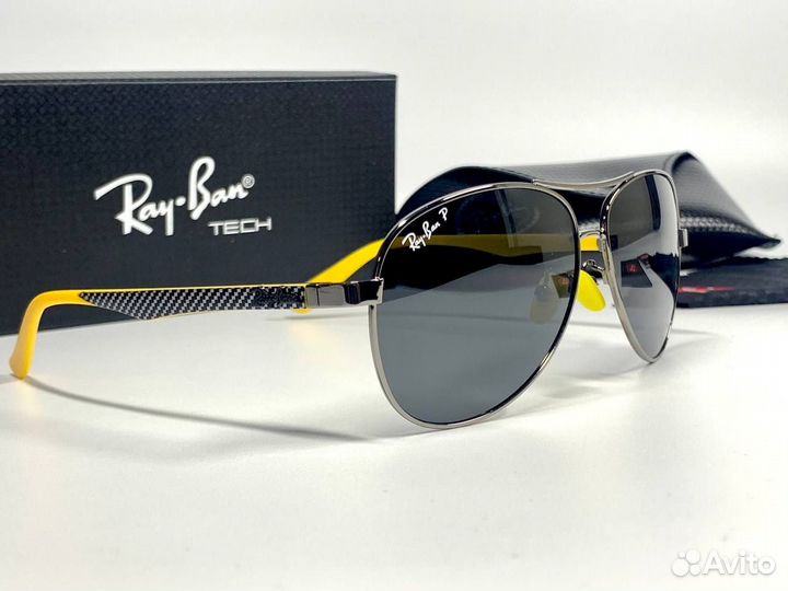 Очки Ray Ban Aviator желтые