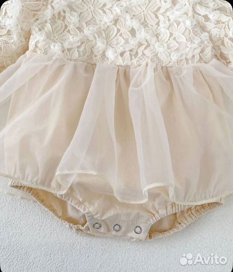 Праздничное платье-бодик р.68-74