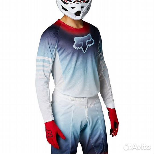 Мотоджерси Fox Airline Reepz White/Red/Blue L/XL