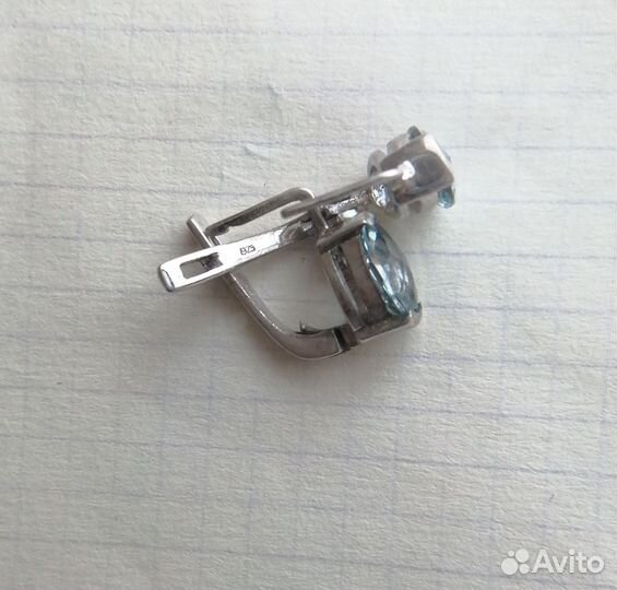 Серьги серебряные