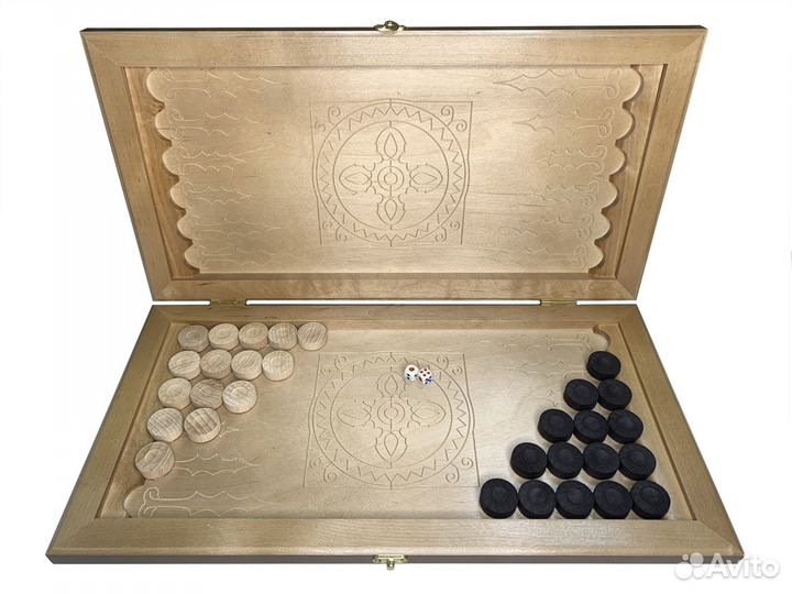 Нарды кожаные