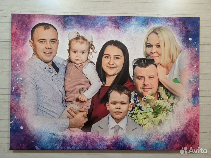 Портрет на холсте.Фото на Холсте