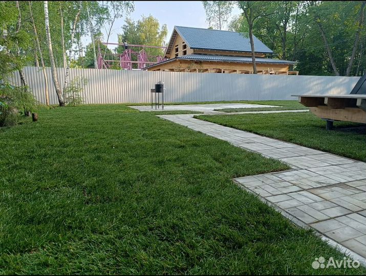 Рулонный газон