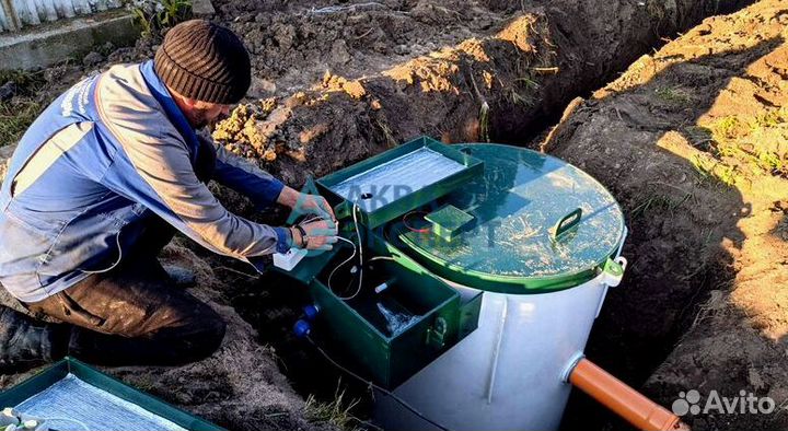 Септик под ключ. Монтаж за 1 день + Гарантия