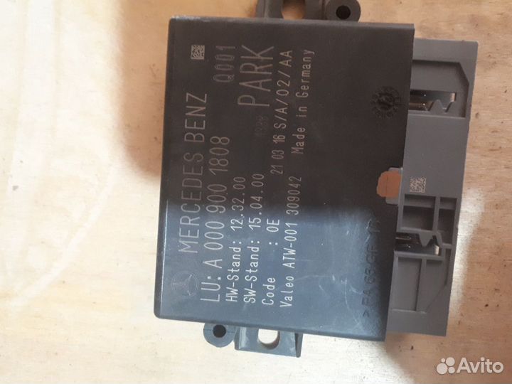 Блок парктроников А 000 900 94 05 мереседес 212