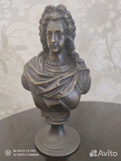 Бюст Российского царя Петра - 2, бронза