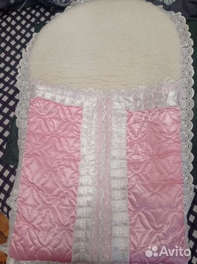 Конверт на выписку зимний для девочки