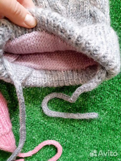 Зимние шапки для девочки ручной вязки