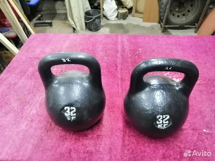 Гири 16.24.32кг.много