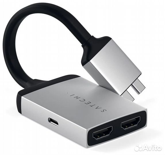 Адаптер Satechi Type C Dual hdmi MacBook