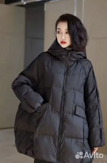 Пуховик женский оверсайз легкий