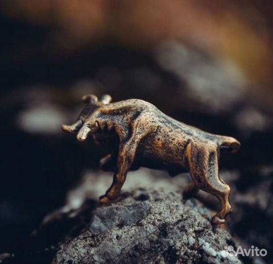 Новая Бронзовая статуэтка Бык Телец