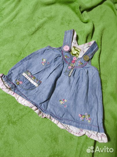 Джинсовые платья на девочку 68-74