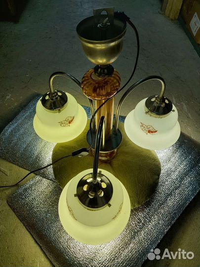 Люстра потолочная подвесная б/у