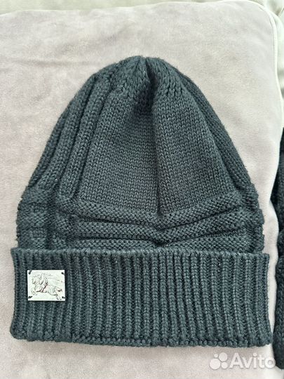 Шапка с шарфом комплект Burberry оригинал