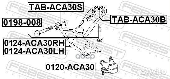 Болт toyota RAV4 ACA3#,ALA3#,GSA33,ZSA3# 2005.1