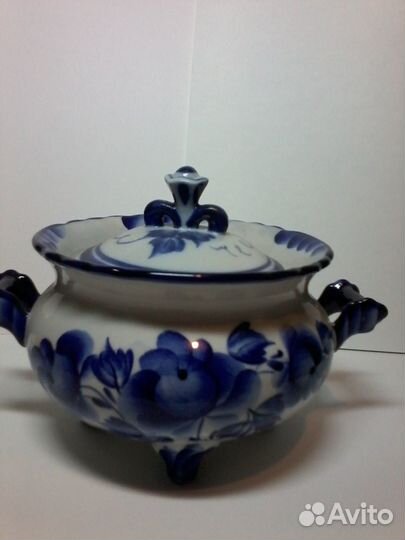 Сахарница гжель