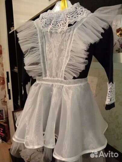 Белый Школьный фартук