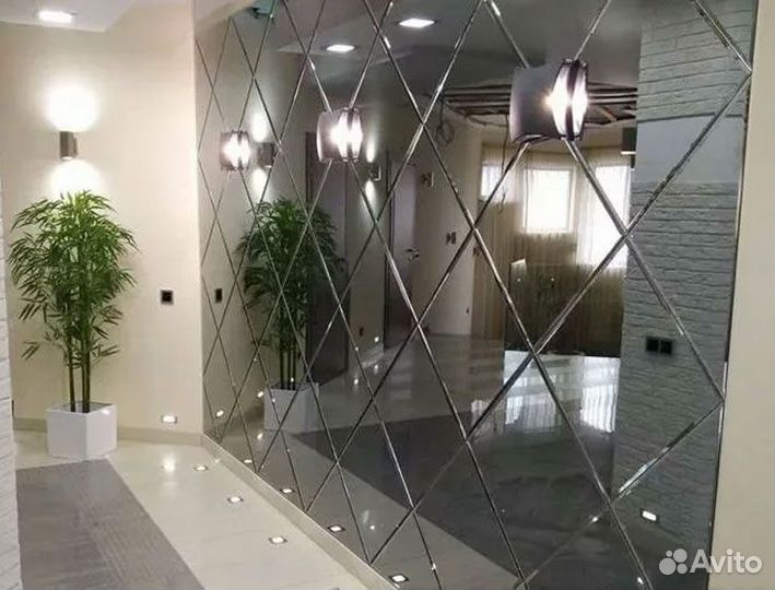 Зеркальная плитка с фацетом