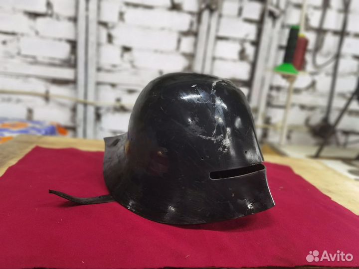 Шлем черный салад. larp