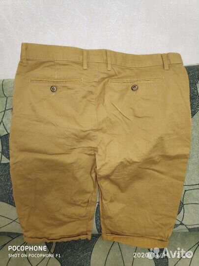 Шорты х/б, горчичный цвет 152-158
