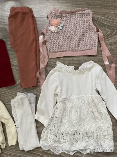 Вещи пакетом на девочку 80 р