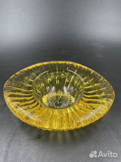 Пепельница Чешское Цветное Стекло