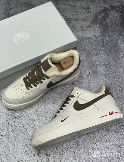 Кроссовки nike air force 1 с мехом