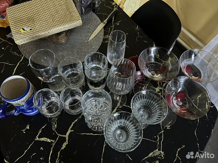 Бокалы разные