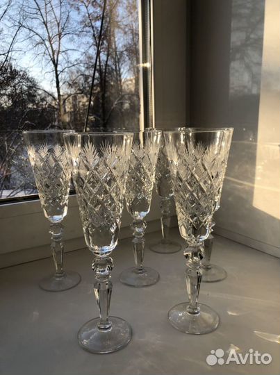 Хрустальные фужеры