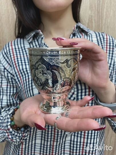 Кружка из серебра 925 пробы на 340 мл