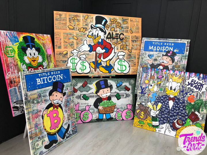 Картины Alec Monopoly Бэнкси Покрас Лампас Баския