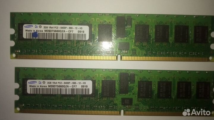 Память для сервера 2Gb DDR2-800, M393T5660QZA-CF7