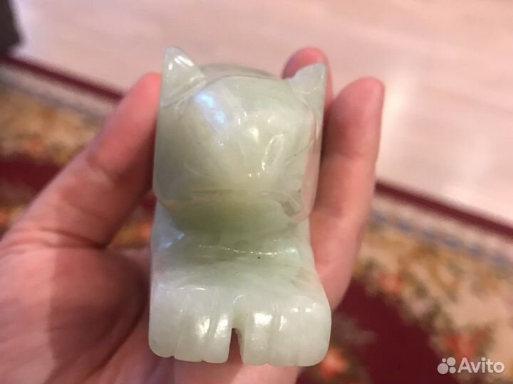 Нефрит, фигурка Крыска, винтаж
