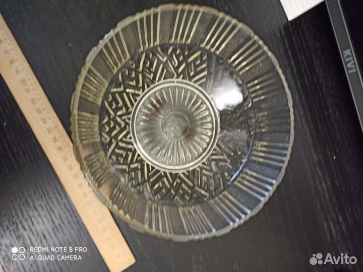 Пара стеклянных салатников. СССР