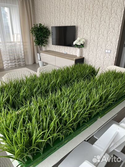 Искусственная трава осока в блоках