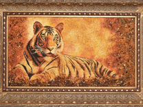 Картина из янтаря - Тигр Array
