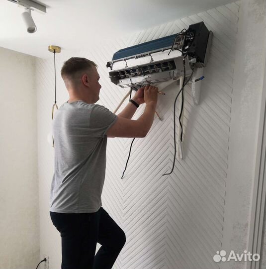 Установка кондиционеров. Монтаж Сплит-систем