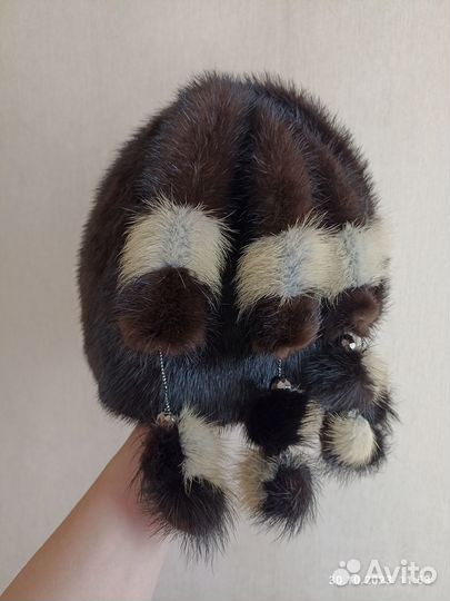 Шапка норковая женская