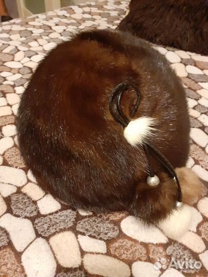 Шапка норковая женская новая