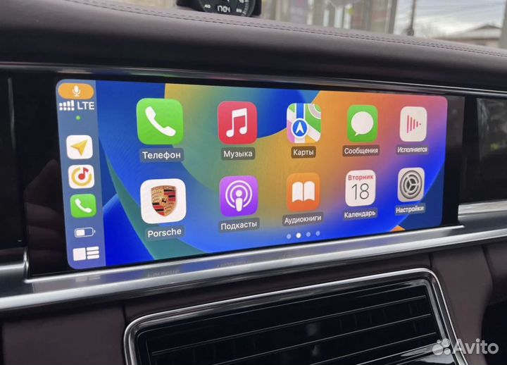 VW Touareg 3, Porsche полноэкранный CarPlay