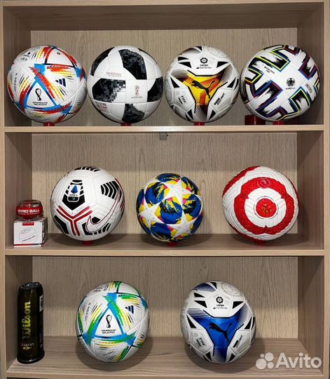 Футбольные мячи Adidas, Nike, Puma (размеры 4-5)