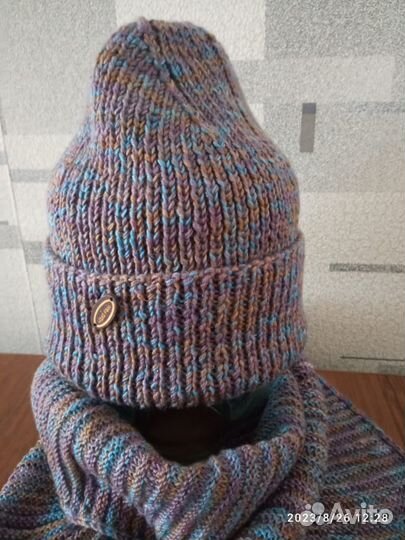 Комплект шапка и шарф женские