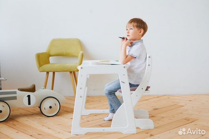 Растущий стол + стул + подушка Комплект