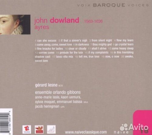 Dowland ayres lesne - Gerard Lesne, Ensemble Orlan