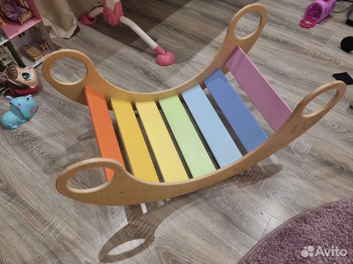 Качалка мостик радуга качели