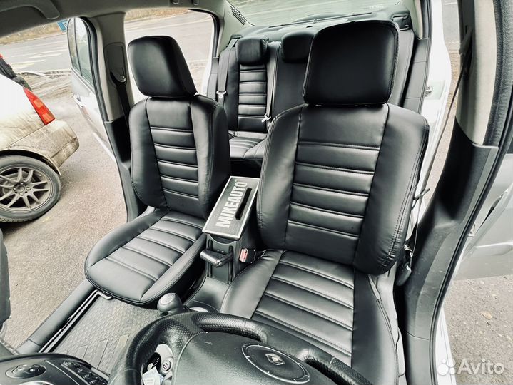 Авточехлы из экокожи Renault Megane II (3D рельсы)