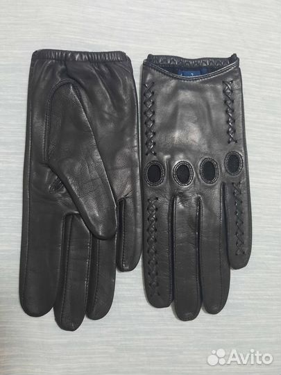 Перчатки женские кожаные новые
