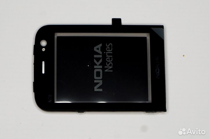 Защитное стекло дисплея Nokia n78 black новый ориг